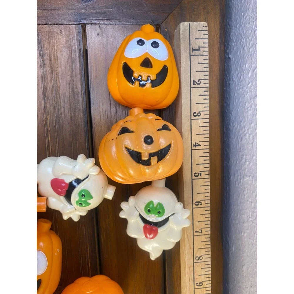 19 Halloween Blow Mold Light Strand Covers Silly Ghost 2 Styles Of Pumpkins